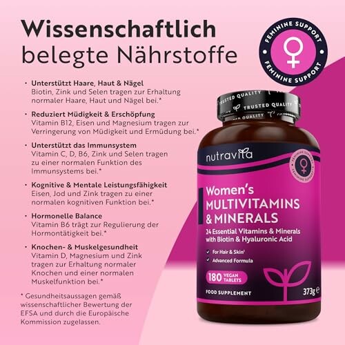 Nutravita Multivitamine & Mineralien für Frauen