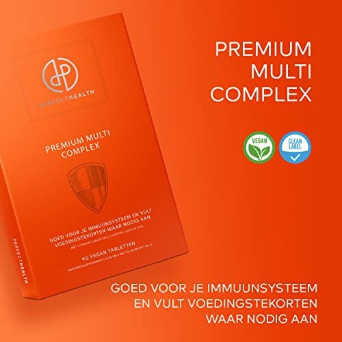 Verpackung des Premium Multi Komplex Nahrungsergänzungsmittels.