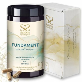 SanNic Synergies Fundament Nährstoffkomplex mit Magnesium, Camu Camu, OPC und Grüntee