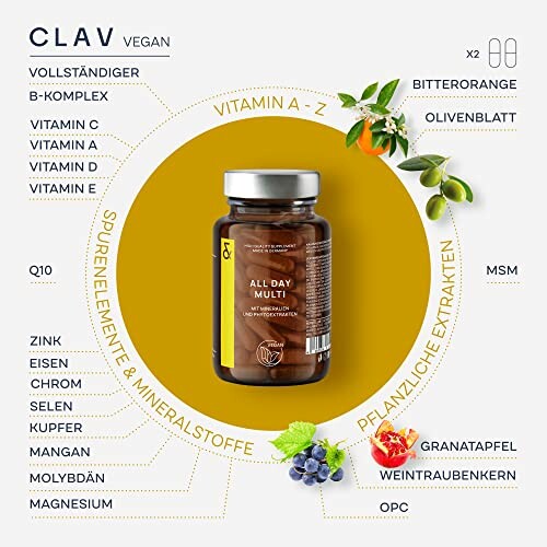 Nahrungsergänzungsmittel mit Vitaminen und Mineralstoffen